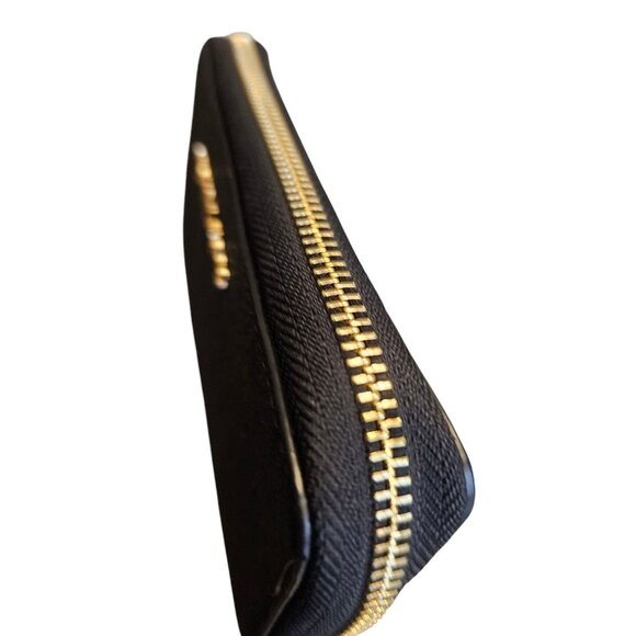 New Michael Kors Large Flat Multifunction Phone Case Wristlet Blk Glitter Wallet - Picture 14 of 16